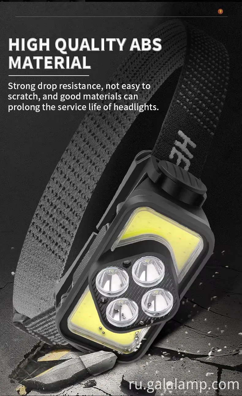 Светодиодные фары быстрого зарядки типа C для кемпинга и походов